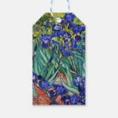 Irises van Vincent van Gogh Cadeaulabel (Achterkant)