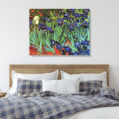 Irises van Vincent van Gogh Canvas Afdruk (Insitu (Slaapkamer))