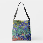Irises van Vincent van Gogh Crossbody Tas (Achterkant)