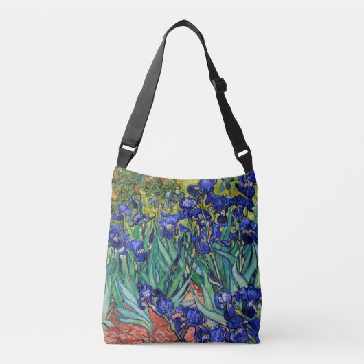 Irises van Vincent van Gogh Crossbody Tas (Voorkant)