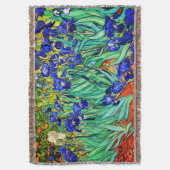 Irises van Vincent Van Gogh Deken (Voorkant Verticaal)