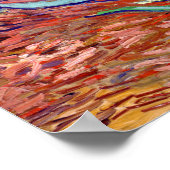 Irises van Vincent Van Gogh die een levendige schi Poster (Hoek)