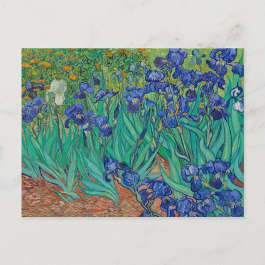 Irises van Vincent Van Gogh Feestdagenkaart (Voorkant)