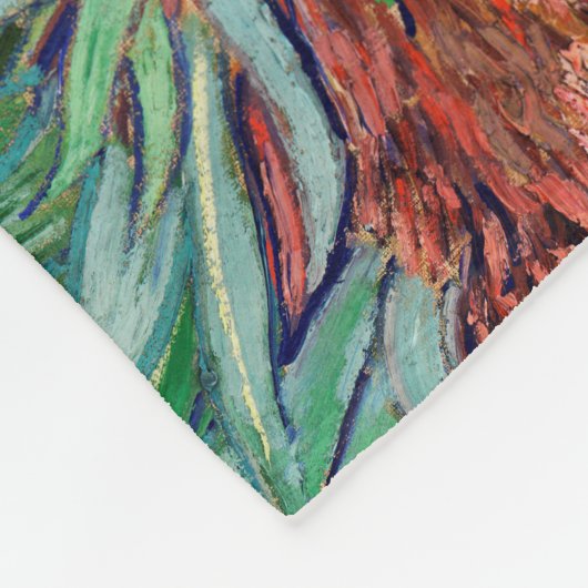 Irises van Vincent van Gogh Fleece Deken (Hoek)