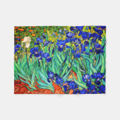 Irises van Vincent Van Gogh Fleece Deken (Voorkant (Horizontaal))
