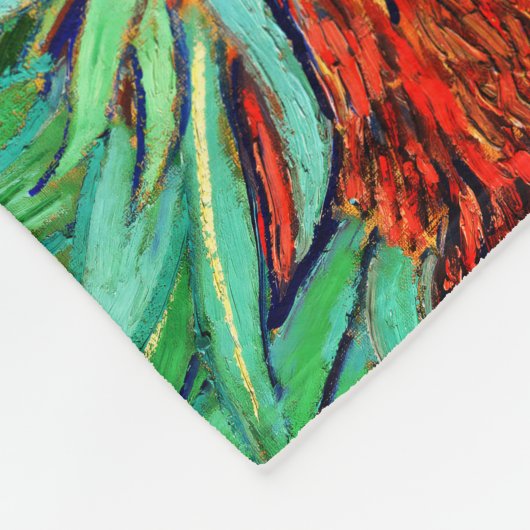 Irises van Vincent Van Gogh Fleece Deken (Hoek)