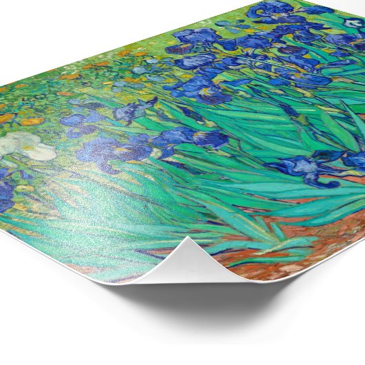 Irises van Vincent van Gogh Foto Afdruk (Hoek)