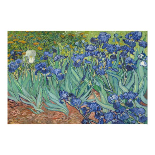 Irises van Vincent van Gogh Foto Afdruk (Voorkant)