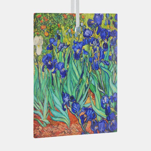 Irises van Vincent Van Gogh Glas Ornament (Voorkant Rechts)