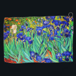 Irises van Vincent Van Gogh Golf Towel Golfhanddoek<br><div class="desc">Vincent Van Gogh Iopen. Het is een oliefilter. Dit mooie kunstschilderij toont een gebied van irisbloem-planten.  Vincent Van Gogh was een beroemde kunstenaar. Hij was een nederlandse post-impressionistische schilder.
Dit schilderij is in het publieke domein.</div>
