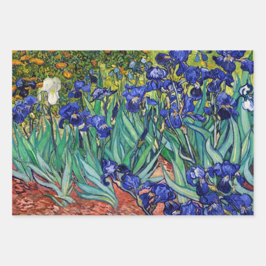 Irises van Vincent van Gogh Inpakpapier Vel (Voorkant)