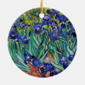 Irises van Vincent van Gogh Keramisch Ornament (Achterkant)