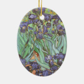 Irises van Vincent van Gogh Keramisch Ornament (Achterkant)