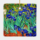 Irises van Vincent Van Gogh Keramisch Ornament (Achterkant)