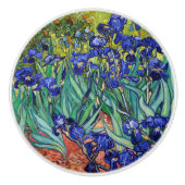 Irises van Vincent van Gogh Keramische Knop (Voorkant)