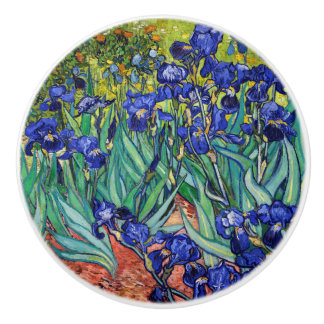 Irises van Vincent van Gogh Keramische Knop