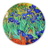 Irises van Vincent Van Gogh Keramische Knop (Voorkant)