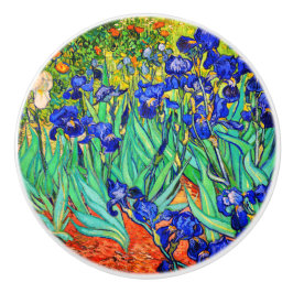 Irises van Vincent Van Gogh Keramische Knop
