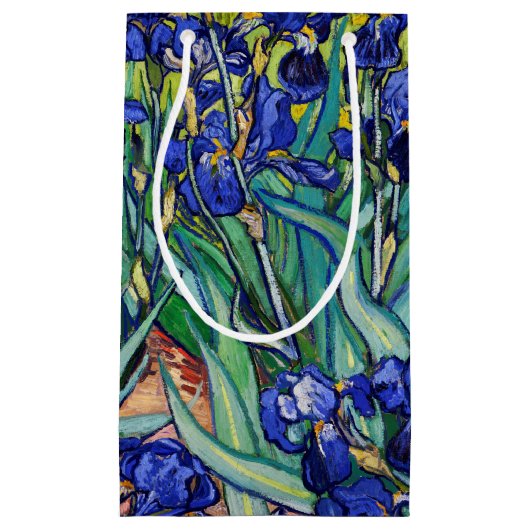 Irises van Vincent van Gogh Klein Cadeauzakje (Voorkant)