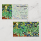 Irises van Vincent van Gogh.  kunst Visitekaartje (Voorkant / Achterkant)