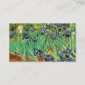 Irises van Vincent van Gogh.  kunst Visitekaartje (Achterkant)