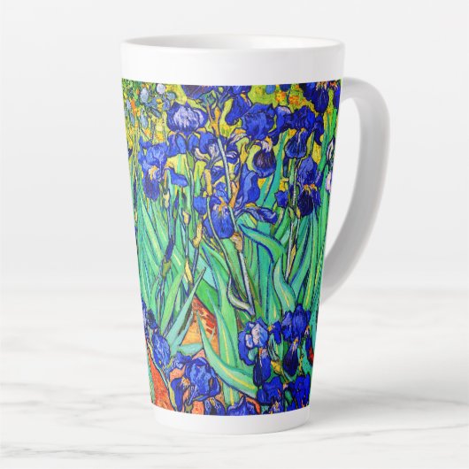 Irises van Vincent Van Gogh Latte Mok (Rechterhoek)