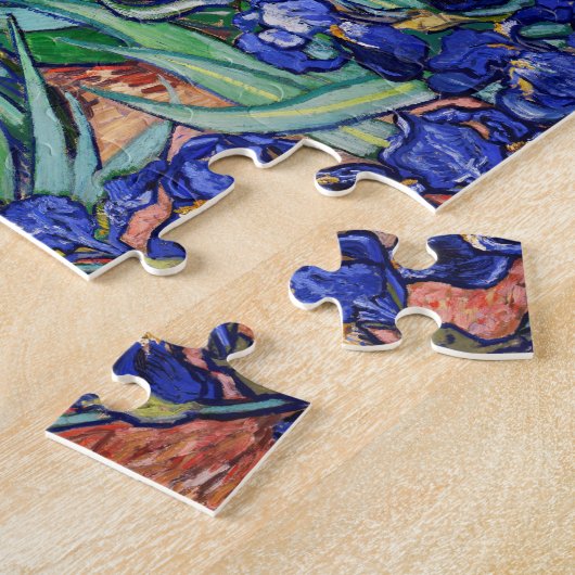 Irises van Vincent van Gogh Legpuzzel (Zijkant)