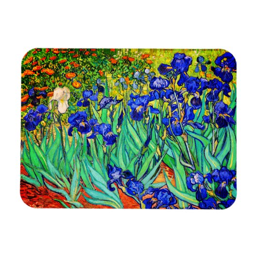 Irises van Vincent Van Gogh Magneet (Horizontaal)