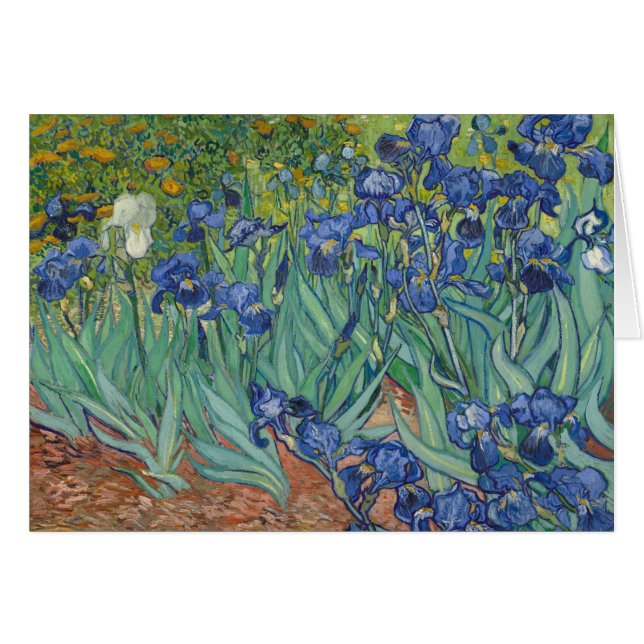 Irises van Vincent van Gogh, mei 1889 (Voorkant Horizontaal)