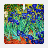 Irises van Vincent Van Gogh Metalen Ornament (Voorkant)
