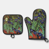 Irises van Vincent van Gogh Ovenwant & Pannenlap Set (Voorkant)
