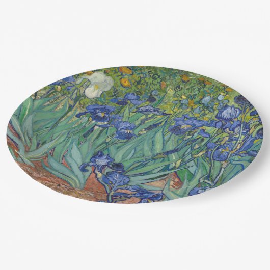 Irises van Vincent Van Gogh Papieren Bordje (Gekanteld)