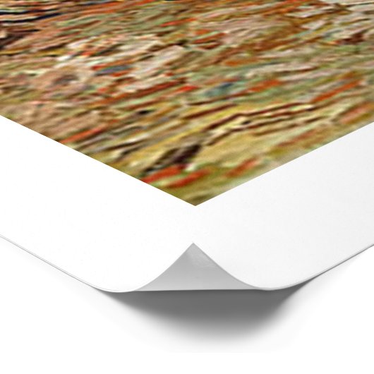 Irises van Vincent van Gogh Poster (Hoek)