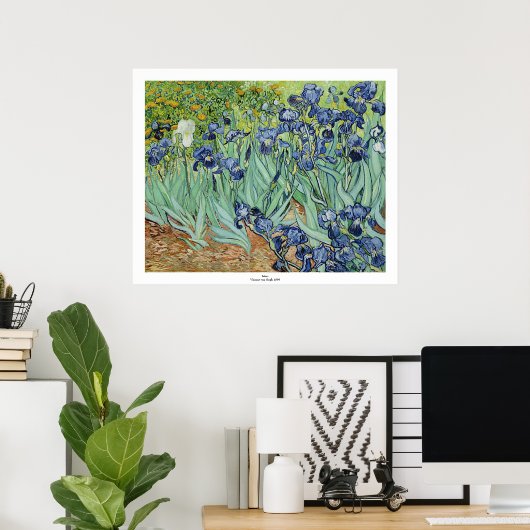 Irises van Vincent van Gogh Poster (Thuiskantoor)