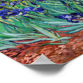 Irises van Vincent van Gogh Poster (Hoek)