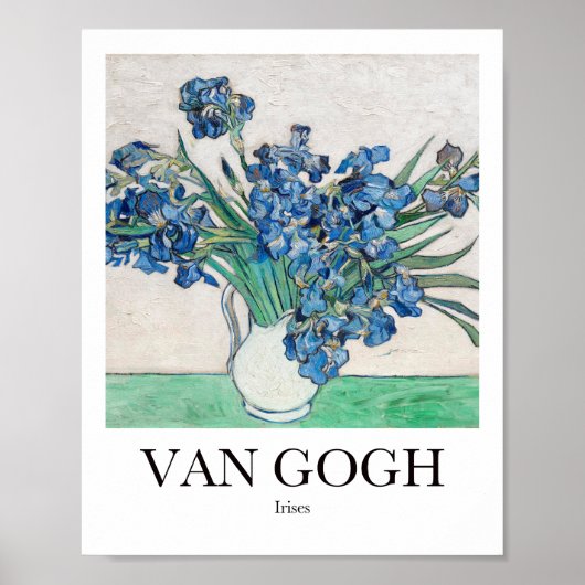 Irises van Vincent van Gogh Poster (Voorkant)