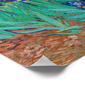 Irises van Vincent Van Gogh Poster (Hoek)