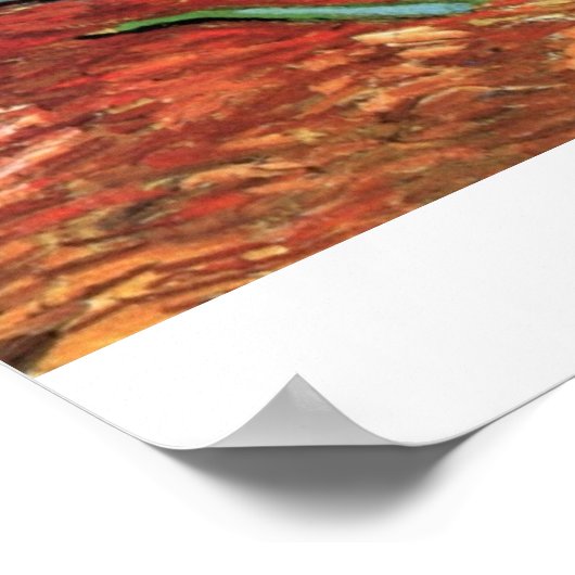 Irises van Vincent van Gogh Poster (Hoek)