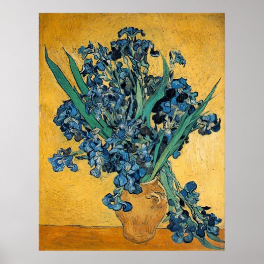 Irises van Vincent van Gogh Poster (Voorkant)