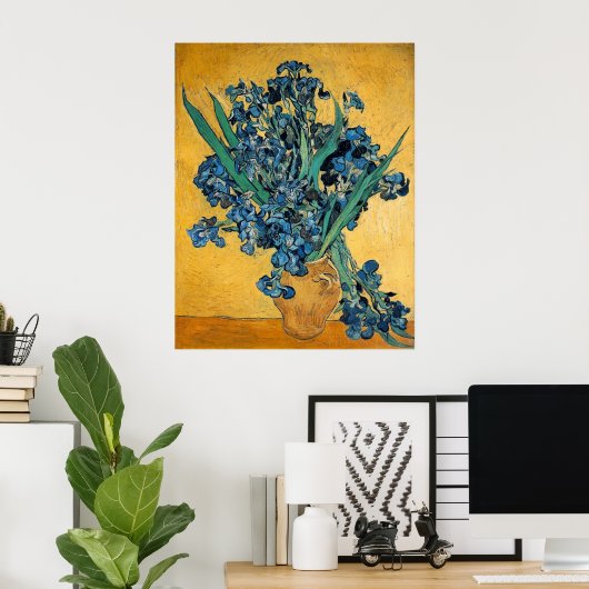 Irises van Vincent van Gogh Poster (Thuiskantoor)