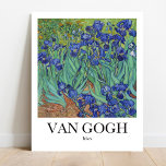 Irises van Vincent van Gogh Poster<br><div class="desc">Vincent Van Gogh's Irises (1889). Bekend schilderij</div>