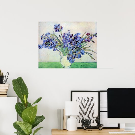Irises van Vincent van Gogh Poster (Thuiskantoor)