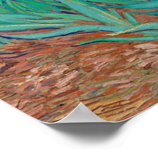 Irises van Vincent Van Gogh Poster (Hoek)