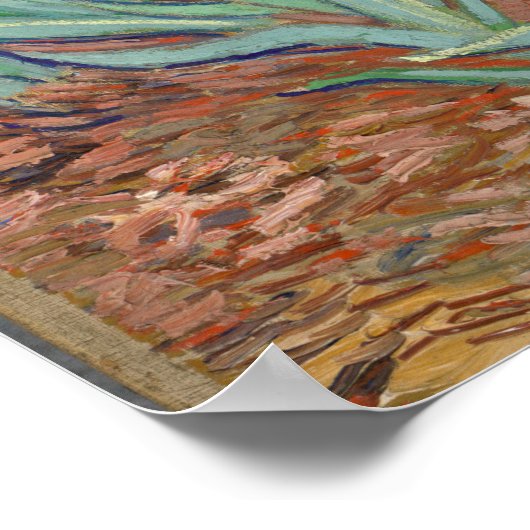 Irises van Vincent Van Gogh Poster (Hoek)