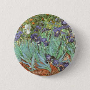 Irises van Vincent van Gogh Ronde Button 5,7 Cm