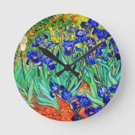 Irises van Vincent Van Gogh Ronde Klok