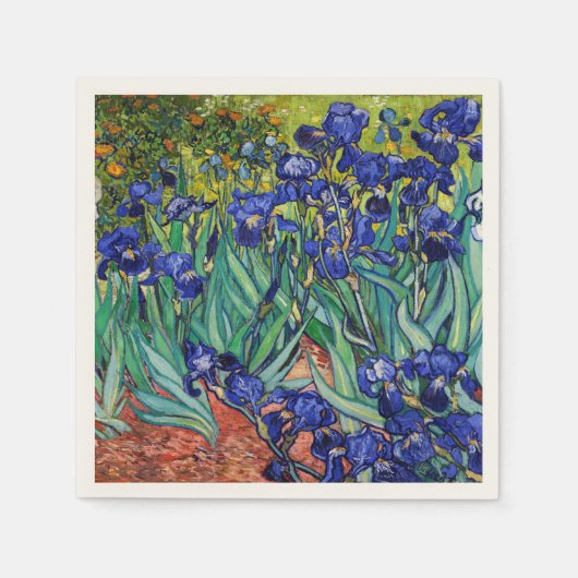 Irises van Vincent van Gogh Servet (Voorkant)