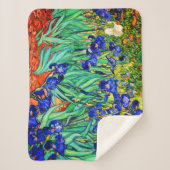 Irises van Vincent Van Gogh Sherpa Deken (Voorkant)