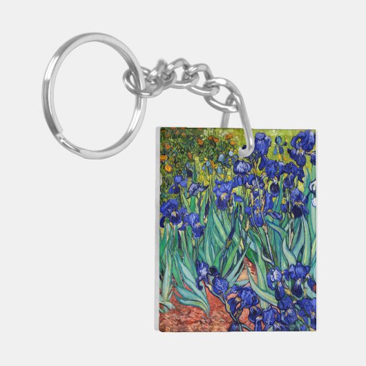 Irises van Vincent van Gogh Sleutelhanger (Voorkant Links)