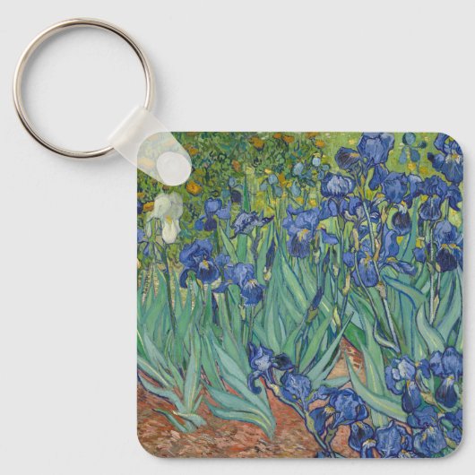Irises van Vincent Van Gogh Sleutelhanger (Voorkant)